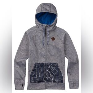 Burton DryRide Gray Scoop Hoodie Sweatshirt Jacket Size Women’s XS Snowboarding